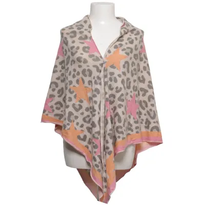 Poncho (Beige, Rosa, Orange) från Zwillingsherz Kashmir, Polyamid, Viskos, Ull