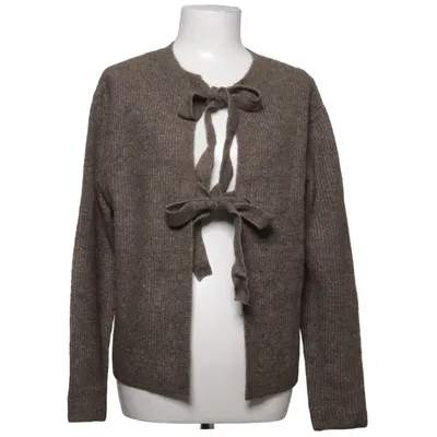 Cardigan (Brown) from Pieces Recycled polyester