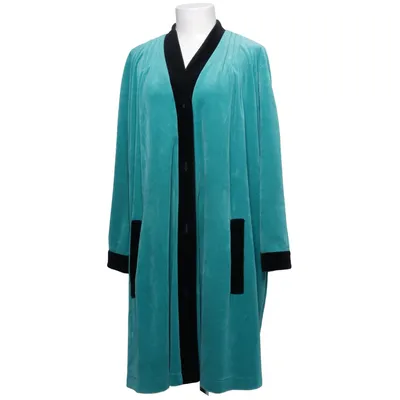 Kofta (Turkos, Svart) från Louis Féraud Bomull, Polyester, Viskos