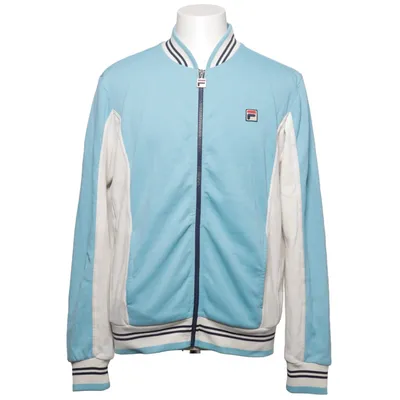 Träningsjacka (Blå, Vit) från White Line Fila Bomull, Polyester