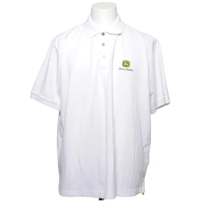 Polo (Blanc) de John Deere Coton, Polyester