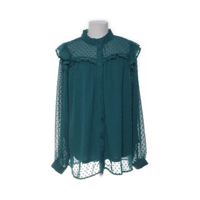 Bluse (Grøn) fra Zizzi Genanvendt polyester
