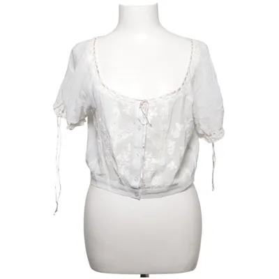 Dirndl blouse (Wit) van Zara Katoen, Viscose
