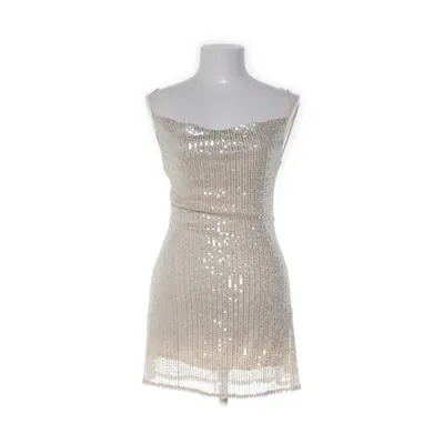 Cocktailklänning (Beige, Silverfärgad) från Hello Molly Polyester