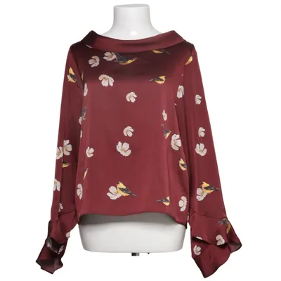 Blus (Röd, Flerfärgad) från Zara Basic Collection Polyester