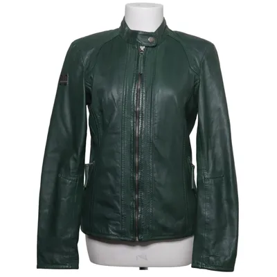 Veste en cuir (Vert) de Blue Button Cuir