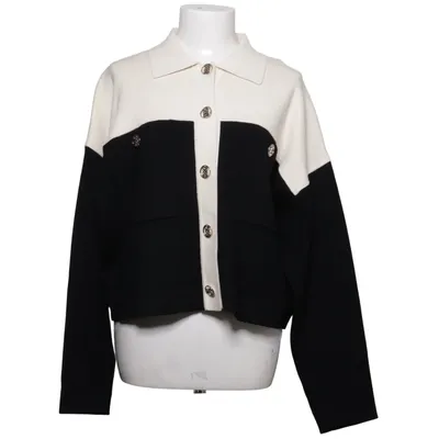 Cardigan (Black, White) from Sandro Polyamide, Polyester, Viscose