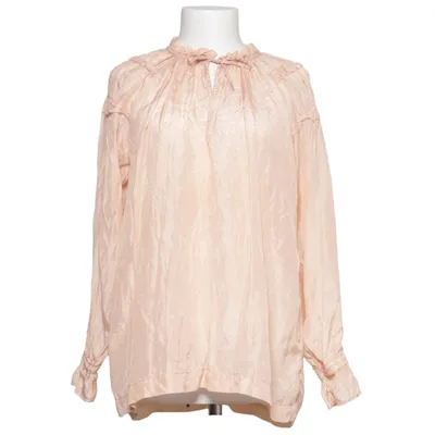 Blouse (Beige, Orange) de Britt Sisseck Soie