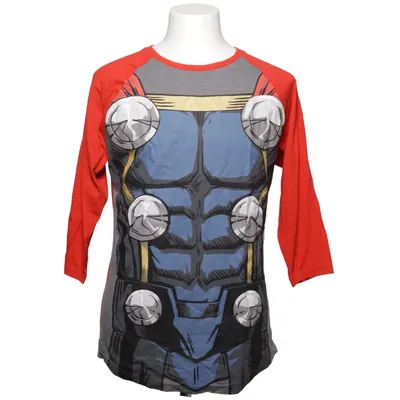 Baseball Hemd (Rot, Blau, Grau) von Marvel Avengers Baumwolle, Polyester
