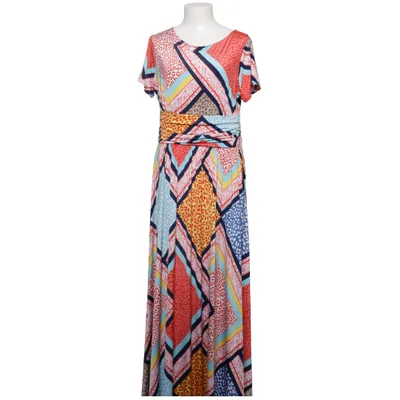 Robe longue (Rouge, Bleu, Jaune, Multicolore) de Onjenu Élasthane, Polyester