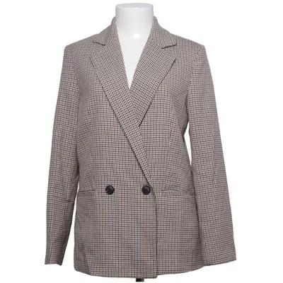 Blazer (Beige, Zwart) van Mango Elastaan, Gerecycled polyester, Viscose