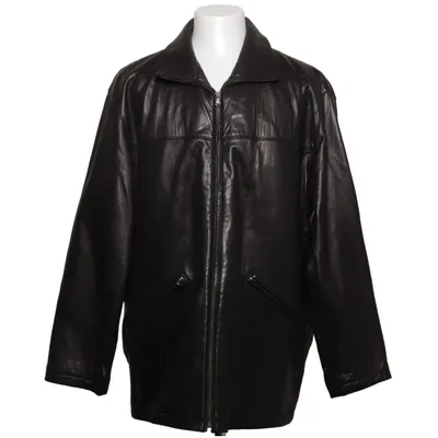 Leather jacket (Black) from Atwardson Leather, Polyester, Viscose