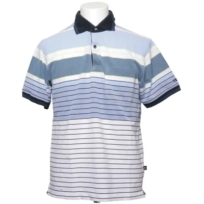 Polo shirt (Blue, White) from Hajo Cotton, Elastane, Polyester