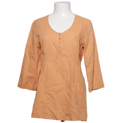 Blouse (Brown) from Mingel Cotton, Linen