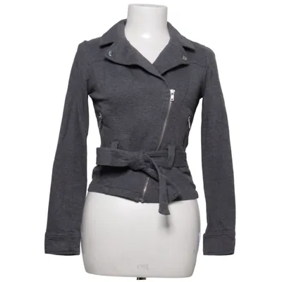 Veste de motard (Gris) de Forever 21 Coton