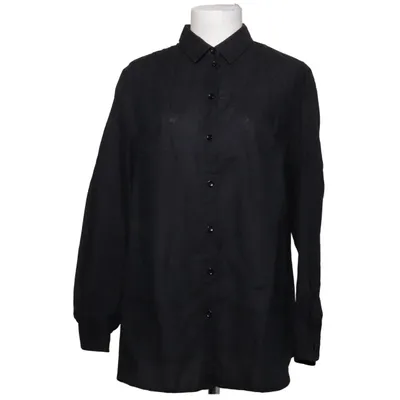 Shirt (Zwart) van Peter Hahn Katoen, Linnen
