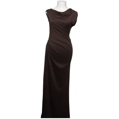 Långklänning (Brun) från Tall Elastan, Polyester