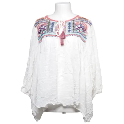 Blouse (Blanc, Multicolore) de Zara Basic Viscose