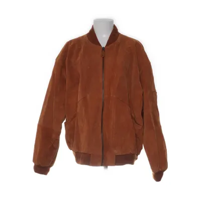 Læderjakke (Brun) fra Private Image KappAhl Polyester, Ruskind