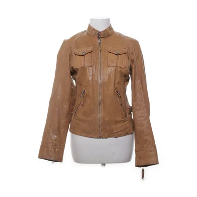 Læderjakke (Brun) fra Gipsy Bomuld, Polyester, Læder