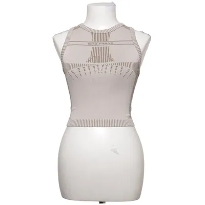 Sport tanktop (Beige) van Iets Frans Elastaan, Polyamide, Polyester