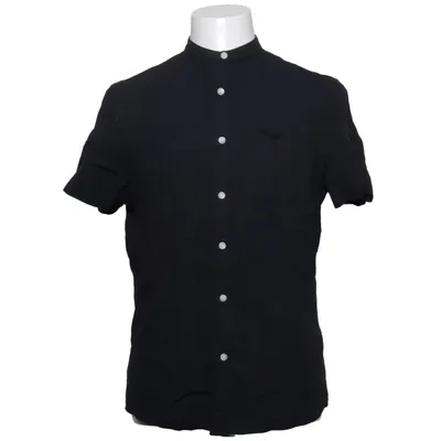 Short sleeve shirt (Black) from Clockhouse by C&A Cotton