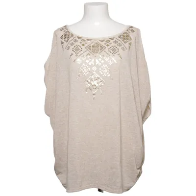Topp (Beige, Guldfärgad) från October Elastan, Polyester