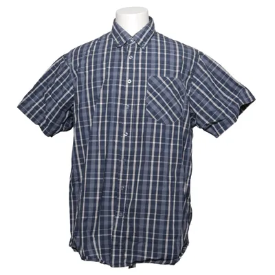 Chemise à manches courtes (Bleu, Blanc) de Ep Coton