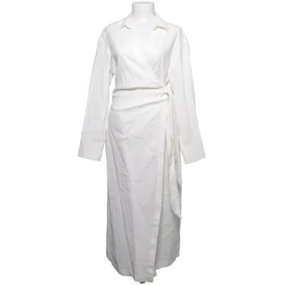 Omlottklänning (Vit) från H&M Premium Quality Bomull, Linne