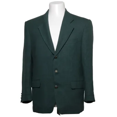 Blazer (Groen) van Elson Acetaat, Linnen, Polyamide, Viscose, Wol