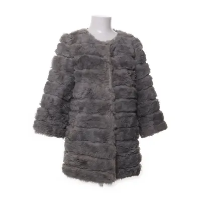 Pälsjacka (Grå) från Meotine Polyester, Kaninpäls