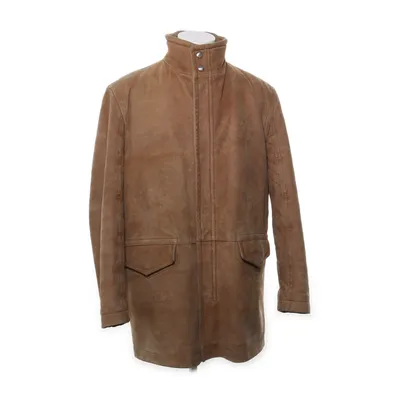 Läderrock (Beige) från Hugo Boss Mocka