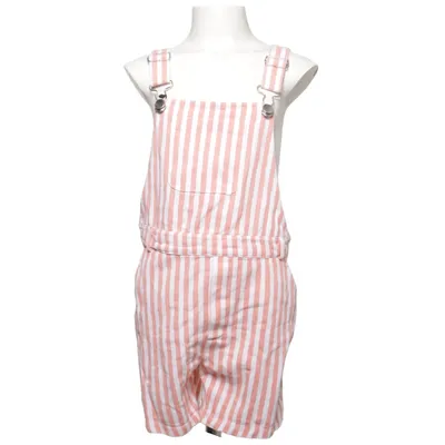 Dungaree shorts (Pink, White) from Bluezoo Cotton
