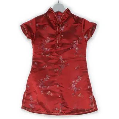 Cheongsam (Röd, Flerfärgad) från Indiska Viskos