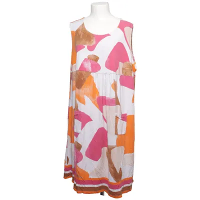 Kjole (Hvid, Pink, Brun, Orange) fra Ulla Popken Elastan, Viscose