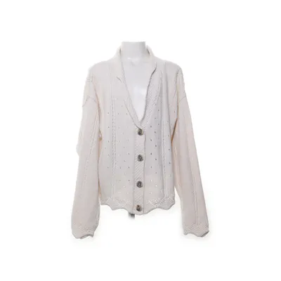 Cardigan (Blanc) de Berkertex Acrylique, Coton