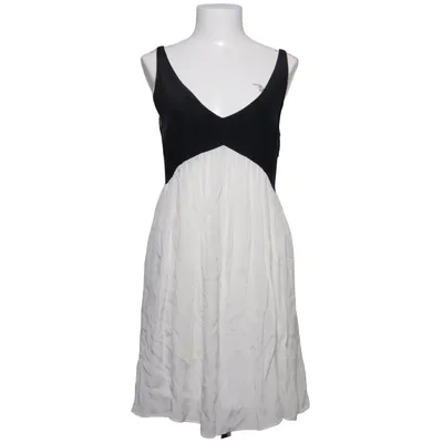 Kjole (Sort, Hvid) fra Sandro Polyester, Silke, Viscose