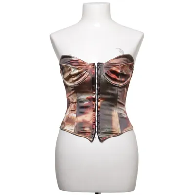 Korsett (Brun, Flerfärgad) från Shein Elastan, Polyester