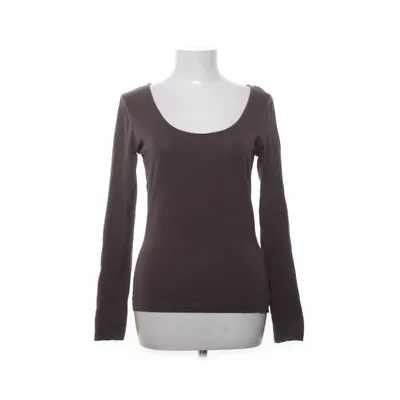 Lange mouwen shirt (Bruin) van H&M Katoen, Elastaan