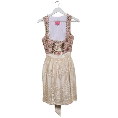 Dirndl (Beige, Roze, Meerkleurig) van Krüger Madl Katoen, Polyester