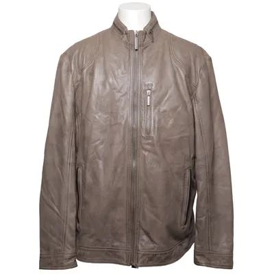 Leren jack (Grijs) van Babista Leer, Polyester