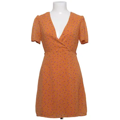 Slå-om-kjole (Orange, Flerfarvet) fra Nelly x Glamorous Polyester
