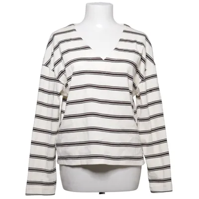 Långärmad t-shirt (Vit, Svart) från Mango Bomull
