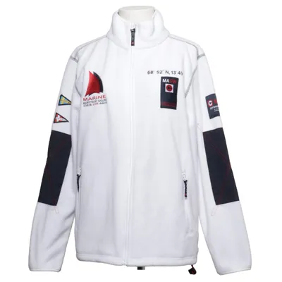Fleece jacket (White, Black) from Marine Polyester
