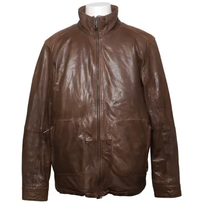 Leather jacket (Brown) from Louis Sayn Leather, Polyester