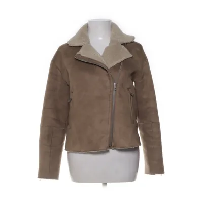 Shearling jas (Beige) van Zara Basic Outerwear Acryl, Polyester