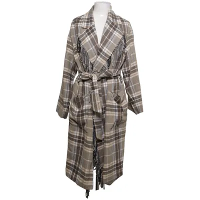 Coat (Beige, Brown) from H&M Trend Acrylic, Polyester, Wool, Polyamide, Viscose