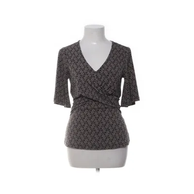 Wrap blouse (Black, Beige) from Three Sixty Five