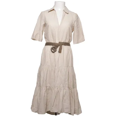 Shirt dress (Beige) from Zara Cotton, Linen