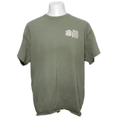 T-shirt (Groen) van Old Guys Rule Katoen